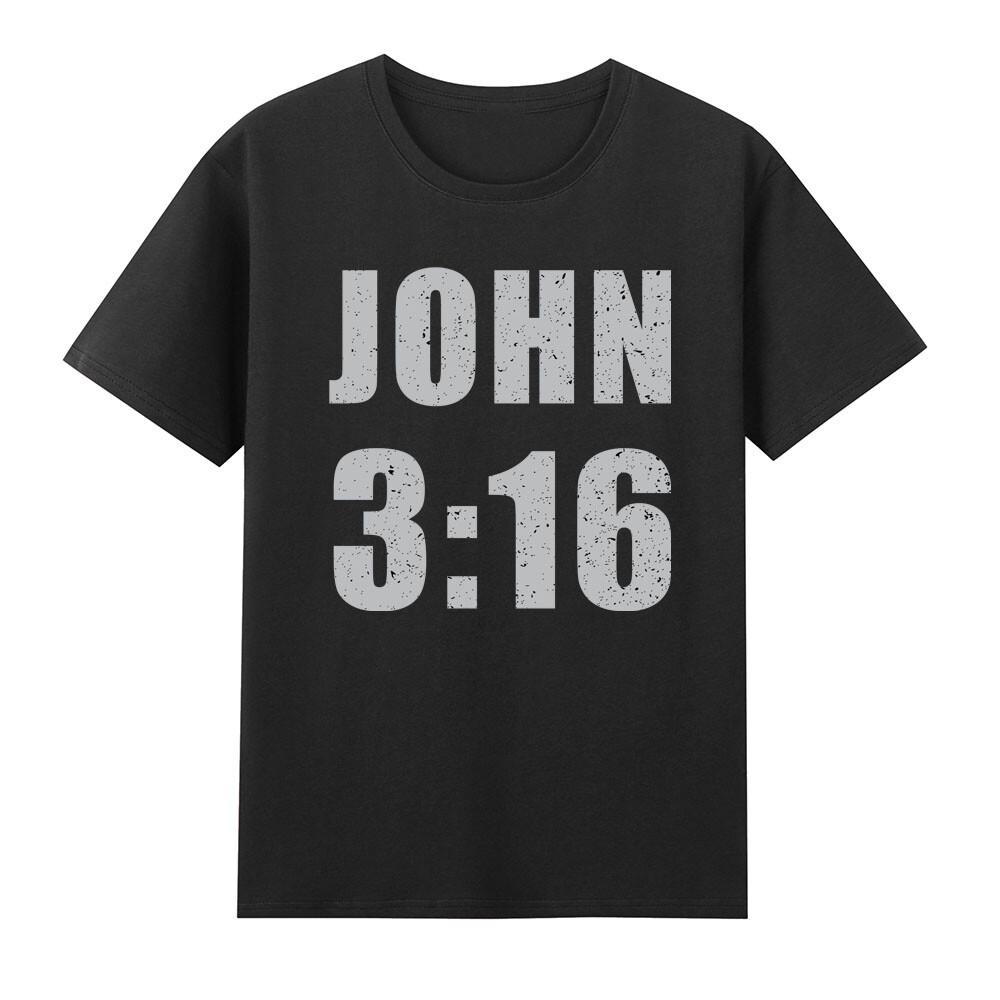 John 316 Bible Verse Scripture Jesus Christian Faith Tshirt S