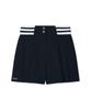 Antomas Ball Case Set Pleated Culottes Pants Women'S - Black
