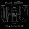 TPU Transparent Protective Film for Land Rover Range Rover Velar 2017- Car Interior Stickers Center Console Gear Navigation