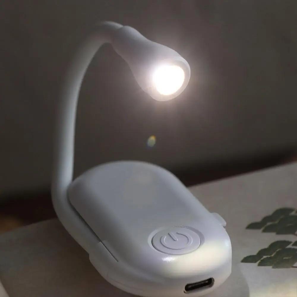 ABS Shell Mini LED Book Light 3 Color Study Lamp 360° Flip Eye Protection Lamp  Study Use