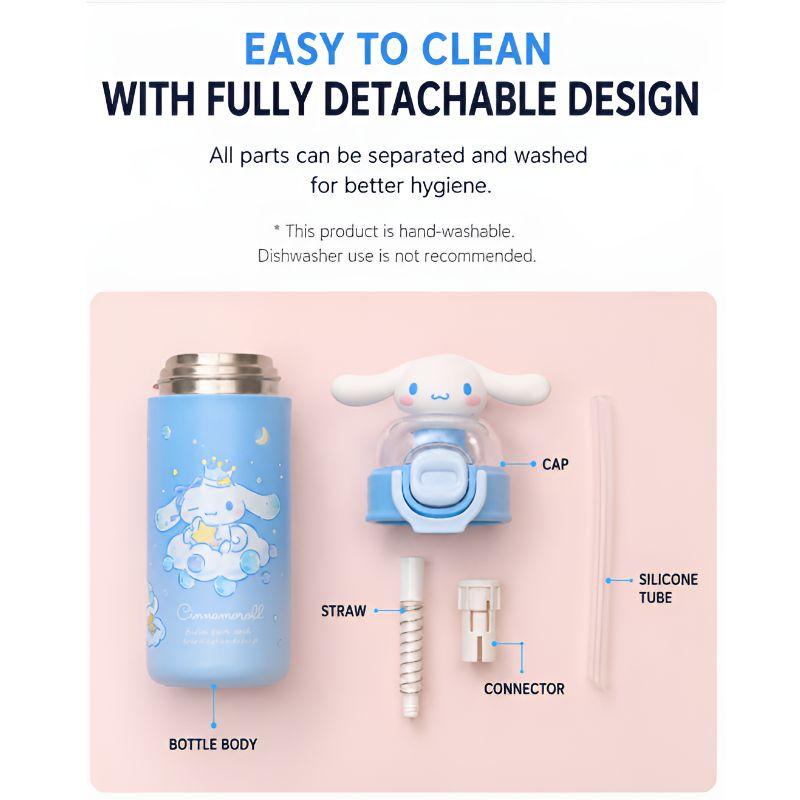 LocknLock Sanrio Characters One-Touch Figure Tumbler 320ml with Straw – My Melody / Cinnamoroll / Kuromi / Pochacco