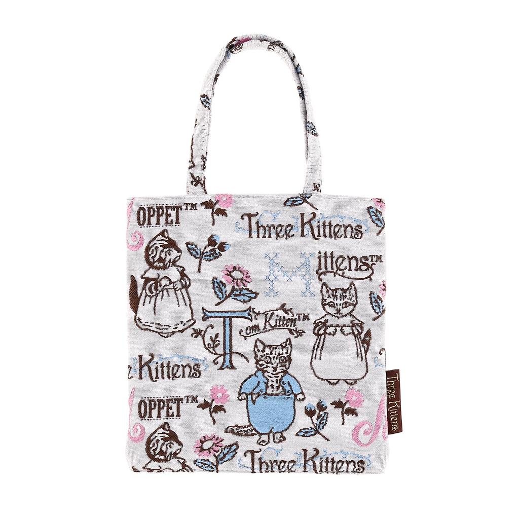 Marushin Mini Tote Peter Rabbit and Royal Jacquard Slim 5705004100 Bag, Kittens, Weave, Fit,