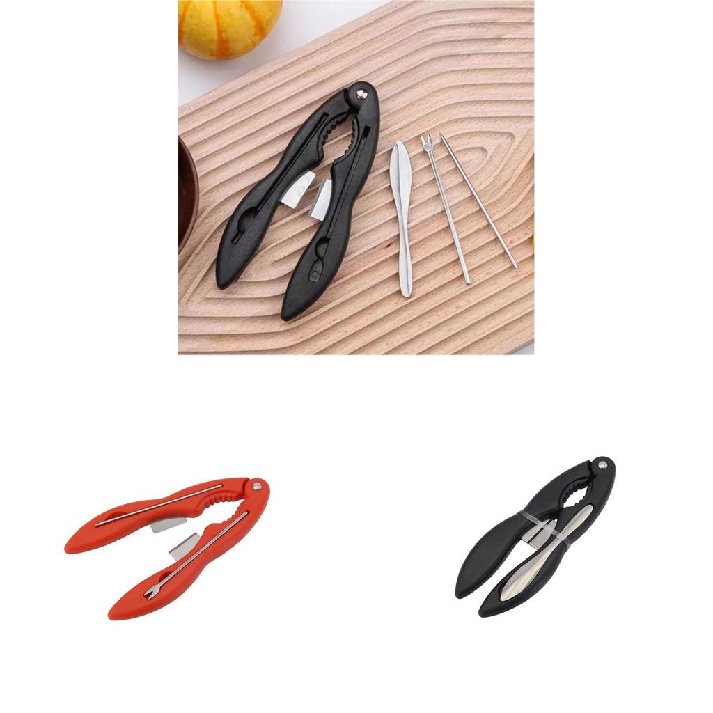 Stainless Steel Crab Tool Set With Removable Components For Seafood Lovers Kitchen Gadgets
