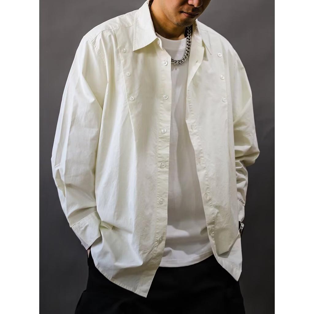 Hemd im amerikanischen Stil für schwere Arbeit Herren Vintage-Hemd 2023 Frühling und Herbst Neu Locker Vielseitig Lässiger Langarmmantel Mode