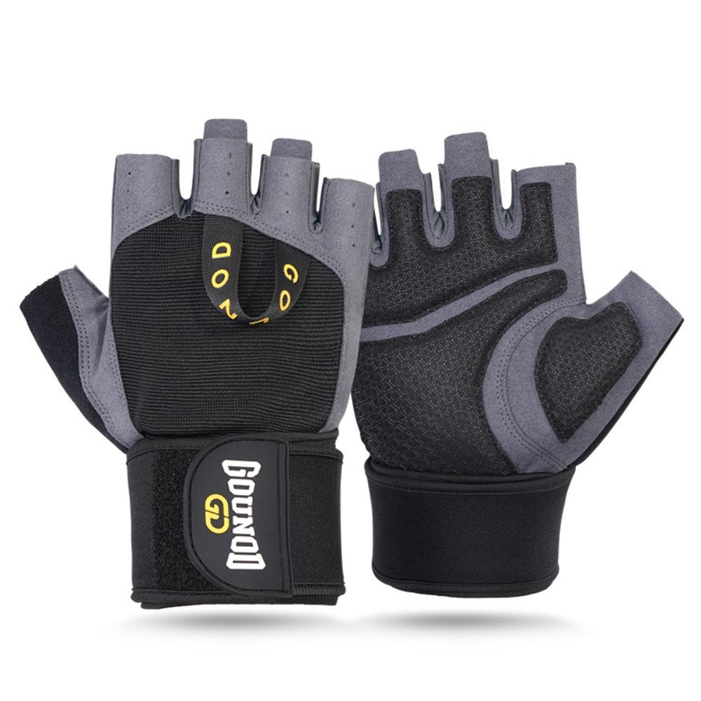 

Shock-absorbing Fitness Cycling Gloves Anti-Slip Half Finger Cycling Gloves Outdoor Sport S-Style A