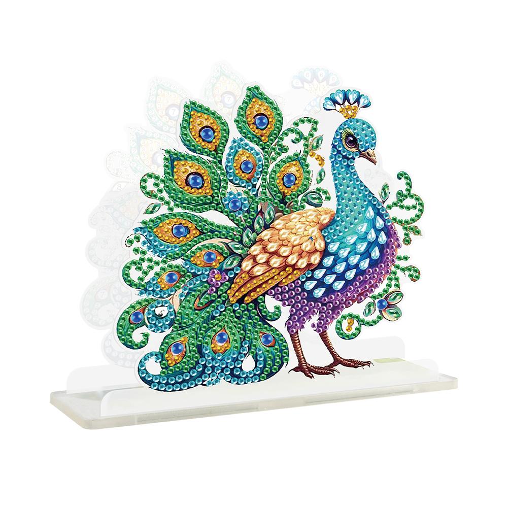 Diamond Painting Desktop Napkin Holder Acrylic Animals Table Top Diamond Painting Napkin Holder Ornament Ornament for Beginner