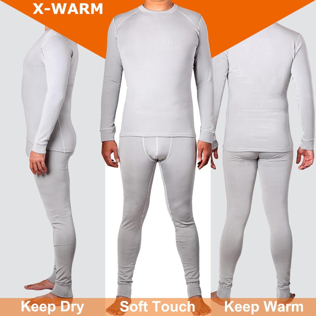 Chern Yueh Warm Underwear Warm Long Sleeve and Stretch Men's Set, Undershirt, Fleece-Lined, Shirt, Underpants, Moisture-Wicking, Odor-Resistant,