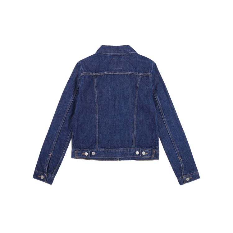 Levis Casual Short Single-Breasted Denim Jacket Women Jackets Dark-Denim 29945-0036