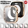 Bling Glas+Hülle für Apple Watch Case 49mm 45mm 41mm 40mm 44mm Diamant Bumper+Displayschutz Iwatch Series Ultra 8 7 6 5 SE 4