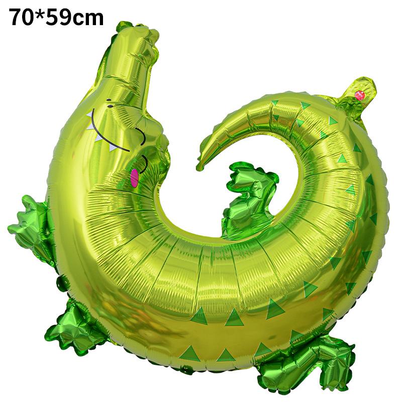 Animal Aluminum Film Balloon Leopard Sitting Giraffe Lion Crocodile Zebra Arrangement Party Decorative Balloon