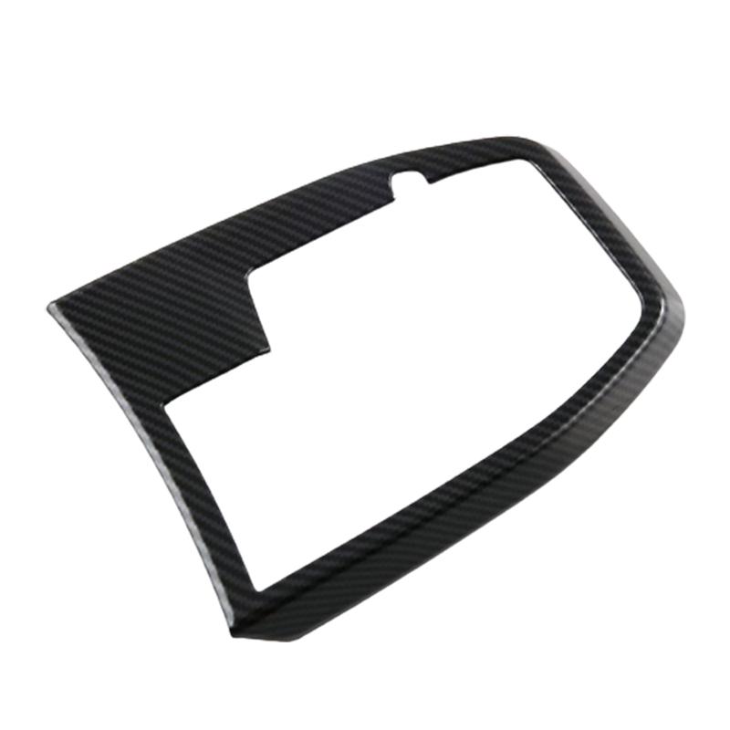 Car Console Gear Shift Panel Frame Trim Cover for BMW X1  ABS Carbon Fiber Grain Black Console Gear Shift Panel Trim Cover