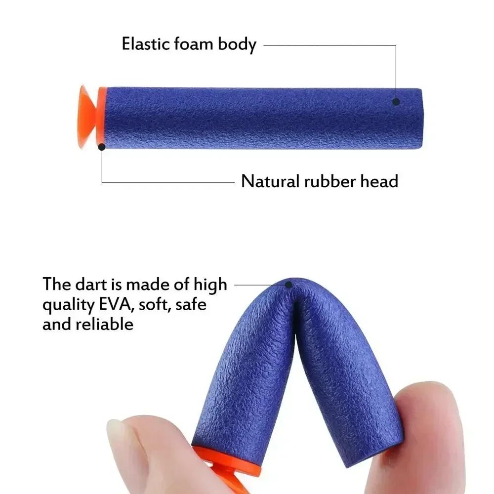 New Sucker Darts Bullets 100pcs 7.2cm Foam Bandolier Accessories For N-strike Elite Series Safe Toy Parts Kids Outdoor Toys