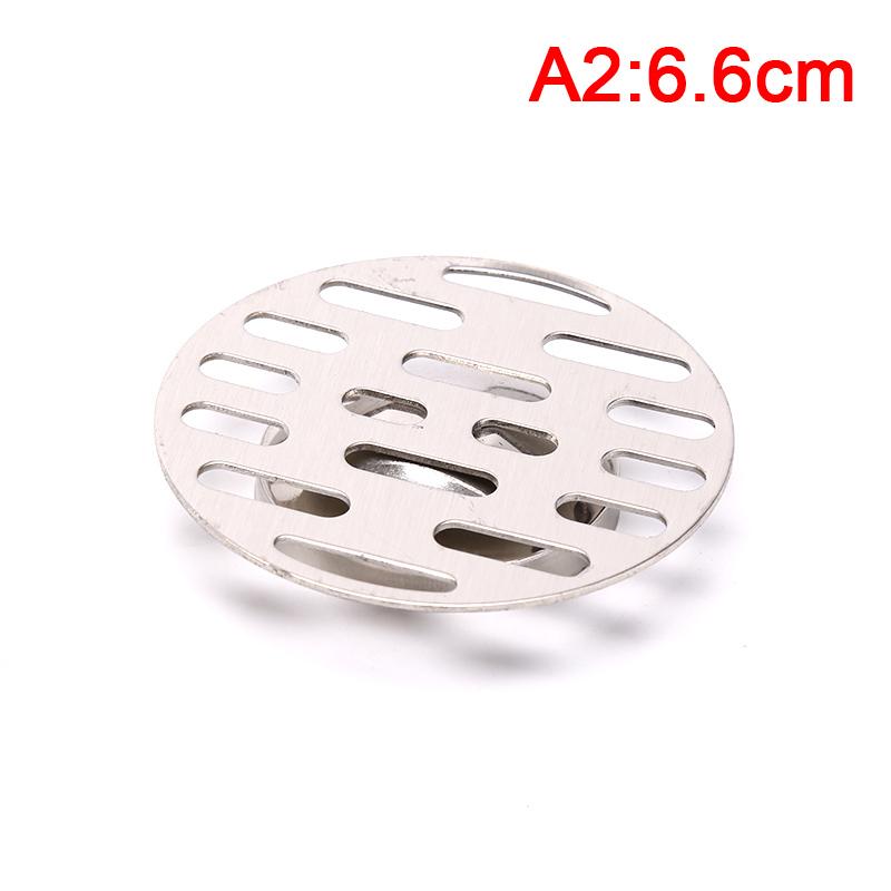 1pc Stainless Steel Floor Drain Cover Overflow Round Anti-clogging Shower Drain