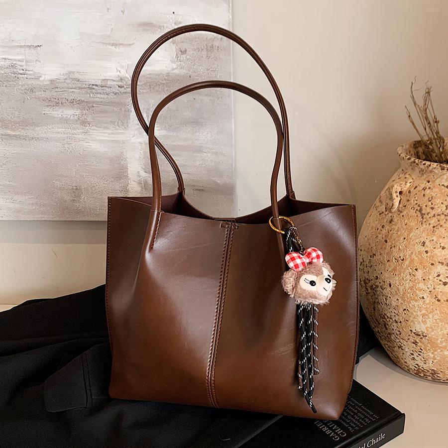 Large Capacity Bag Casual Versatile Shoulder Shopping Bag Commuter Tote Bag