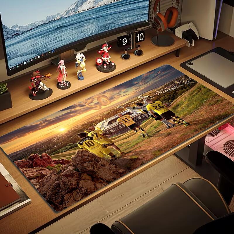 Tappetino Mouse Dortmund Grande Cuscino Tavolo da Gioco Antiscivolo Laptop Tablet Mousepad Grande Tappetino XXL Mini PC Tappetino da Gioco Con bordo bloccato_XIA