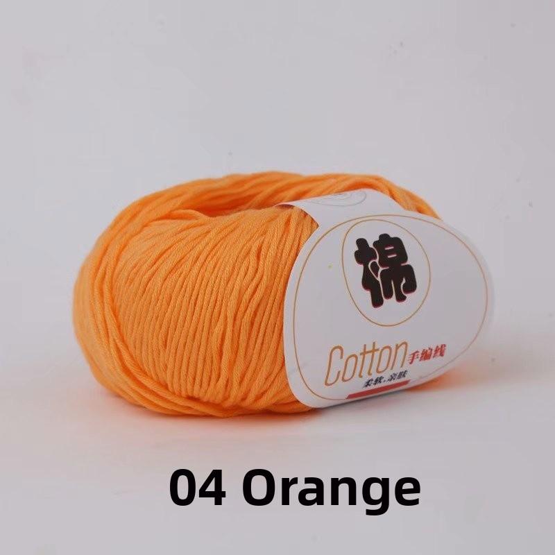4-Ply Hand Knitted Cotton Yarn for Baby Milk Cotton DIY Wool Ball Children Sweater Fabric Cotton Tead Baby Knitting Yarn