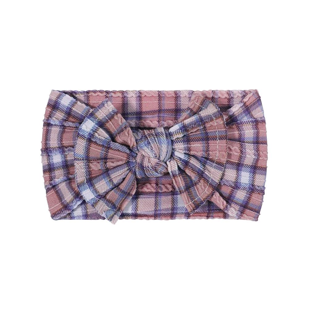 48colors Newborn Baby Headband Girls Elastic Knit Children Turban Baby Bows Soft Nylon Kids Headwear Toddler Hair Accessories