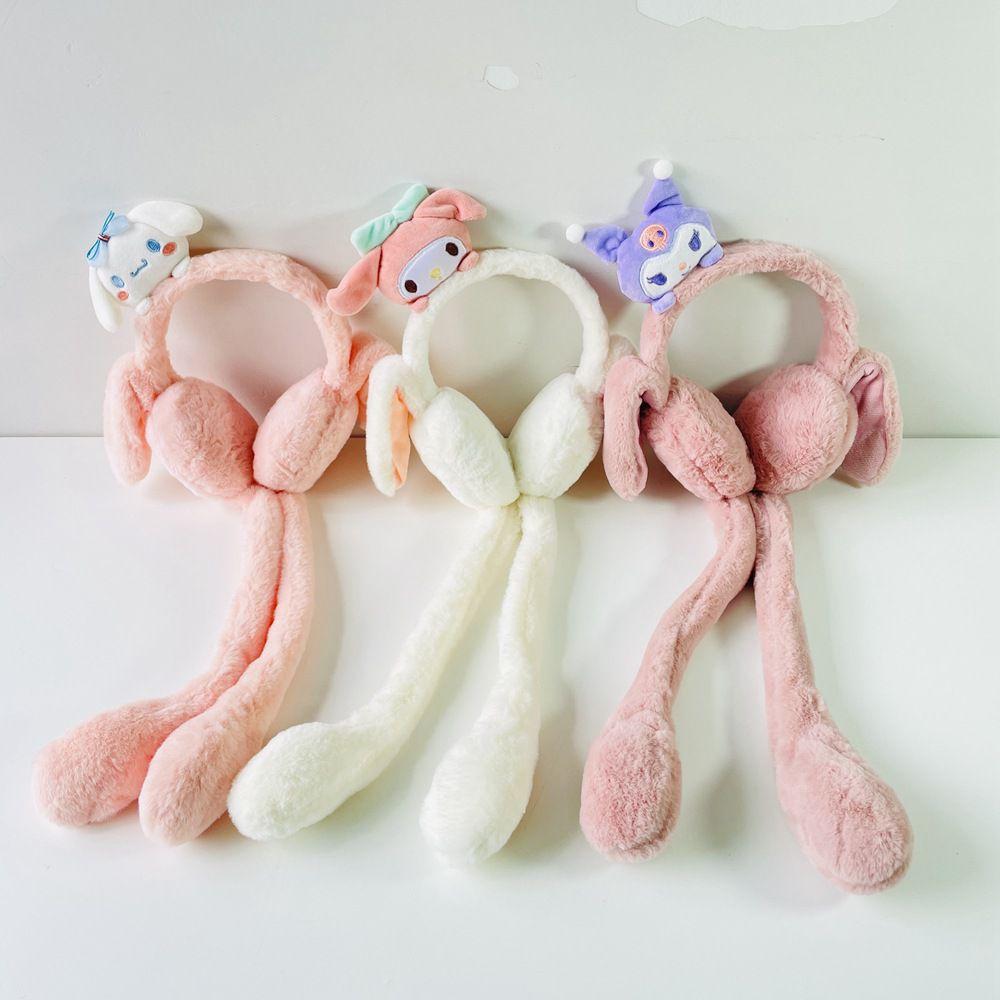 Cuddly Plush Rabbit Earmuffs Warm Fun Winter Accessory For Adults Kids
