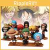 Ensemble de 10 Figurines d'Anime Collectionnables Personnages PVC Roi des Pirates Luffy Zoro Chopper Nami Sanji Usopp