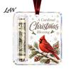 Holiday Hanging Money Holder Christmas Cash Gift Ornament, Clear Acrylic Holder, Xmas DIY Box Tree Decoration, Funny Ways To for Christmas,