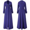 Autumn Winter Women Coat Single Breasted Solid Color Overcoat Turndown Collar Slim