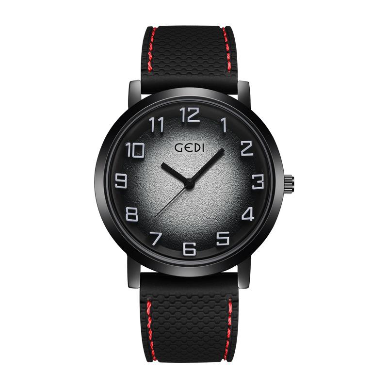 Men S Simple High-End Silicone Watch Student Sports Waterproof High-Value Quartz Watch