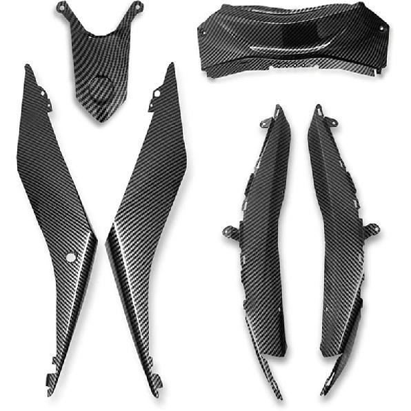 Fit For MT03 MT25 2013-2024 Rear Tail Side Body Panel Rear Tail Brake Light Cover Cowl Backseat Middle Shield Fairing(B-Matte Black)