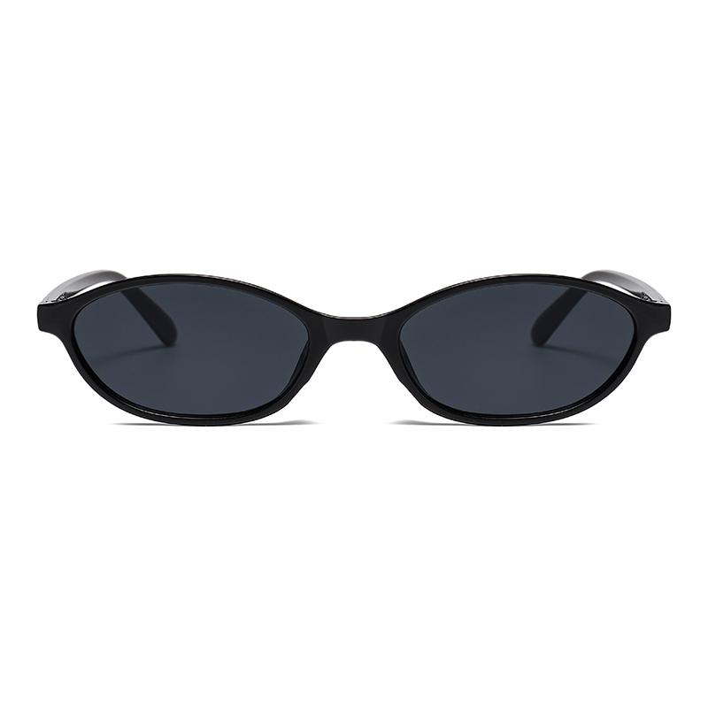 1/6pcs Small Frame Elliptical Sunglasses Women Simple Design Fashion Retro Unisex Glasses Set