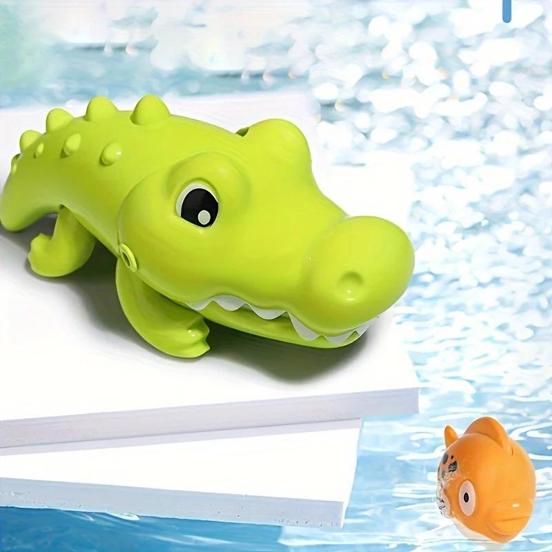 Big Crocodile Water Playset - Interactive and Educational Children's Bath Toys with Creative Design and Fun Feeding Actions