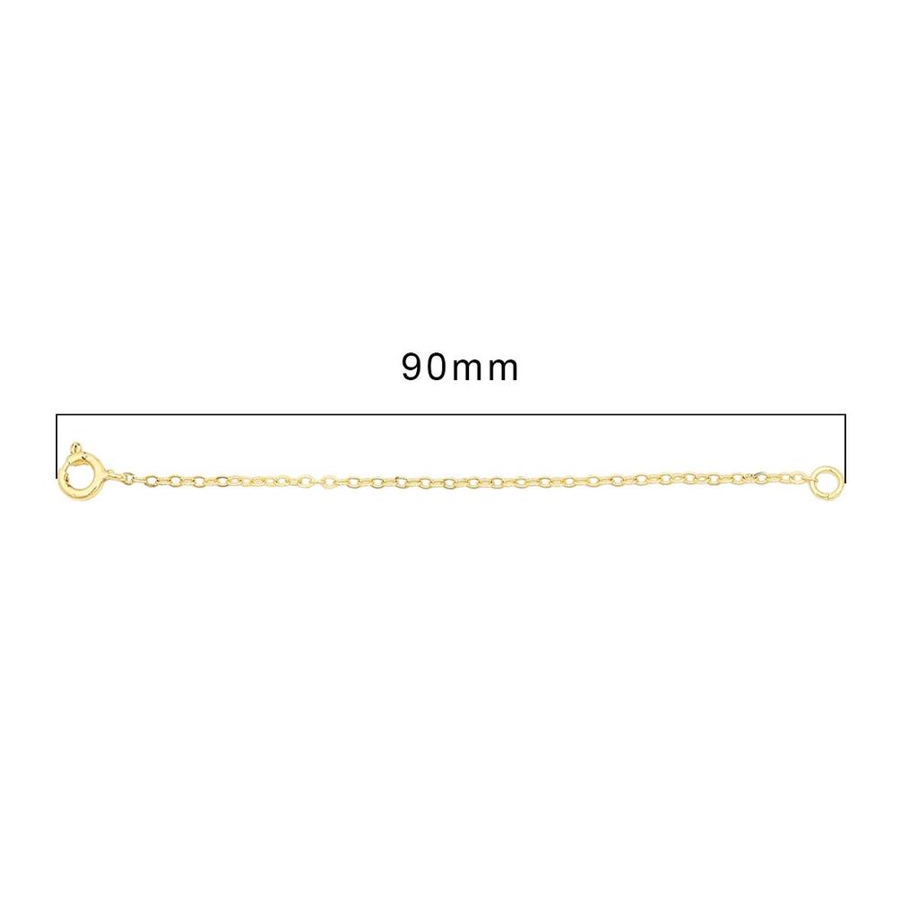Copper Brass Necklace Extension Chain Bulk Bracelet Extended Chains Tail Extender With Snap Spring Clips For DIY Jewelry Making