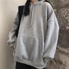 Fleece Hoodies Women Basic Fashion Solid All-match Loose Preppy Teens Pullover Stylish Long Sleeve Clothing Harajuku