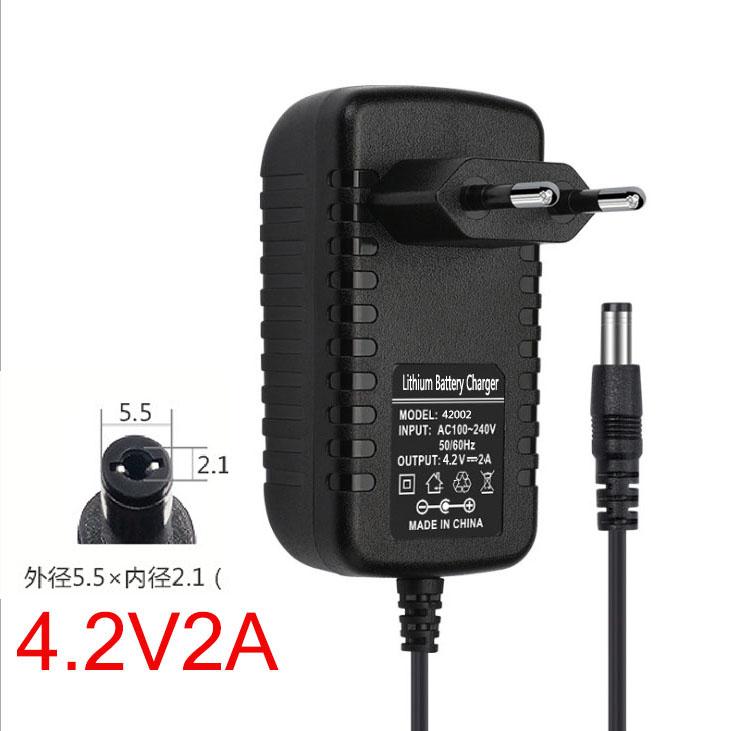 4.2V 8.4V 12.6V 16.8V 21V 2A DC 5.5mm Or 3.5mm Power Adapter Li-ion Red Charging For 1 2 3 4 5 String Lithium Battery Charger