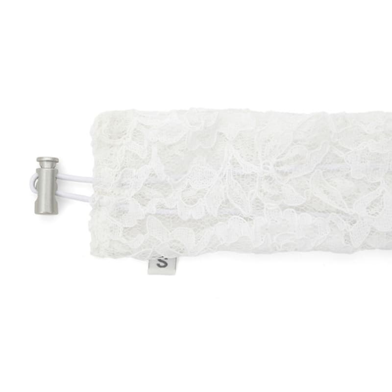 UNDERCONTROL STUDIO STRING PLEATS MUFFLER / lace / WHITE
