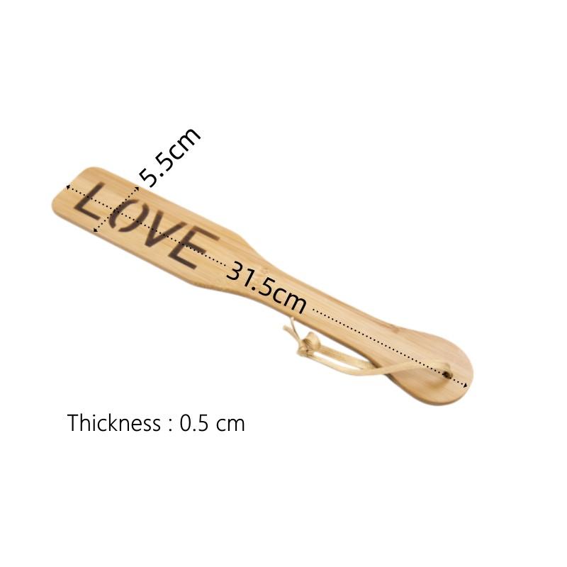 BDSM Spanking Toys with Smooth Surface Light Play Bamboo Wood Paddle Whip for Fetish Flogger Slave Fantasy Adult Erotic Sex