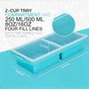 Silicone Freezer Tray With Lid-Soup Freezer Container molds-Extra Large Ice Cube Tray For freezing soup sauces Dishwasher-Safe