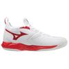 Mizuno Wave Dimension Non-Slip Durable Low-Top Volleyball Shoes Unisex Shoes White Red V1GC224067