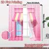 2pcs   2D FLAT PRINTING Curtains (Without Rod) CandyShopFront Creative Modern Curtains Yarn Curtains Versatile All Perfect for
