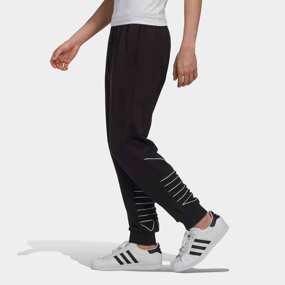 Adidas Originals Trefoil B Trf Out Sweatpants With Cuffed Ankles Men Bottoms Black GF0223