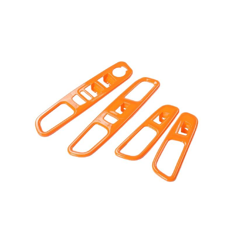 

Для Jeep Renegade 2016 2017 2018 2022 кнопка подъема окна панель декоративная крышка отделка аксессуар для салона автомобиля оранжевый