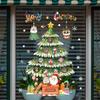 2026 Merry Christmas Window Glass Sticker Santa Claus Xmas Tree Snowflake Kids Room Wall Decals New Year Home Decoration Gift