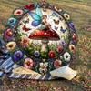 1PC fairy stained glassAutomatic Open/Close Umbrella with Windproof, 8-Rib Sturdy Canopy, Durable Ribs, Fashionable Design, Outdoor Accessory, Fun Pri
