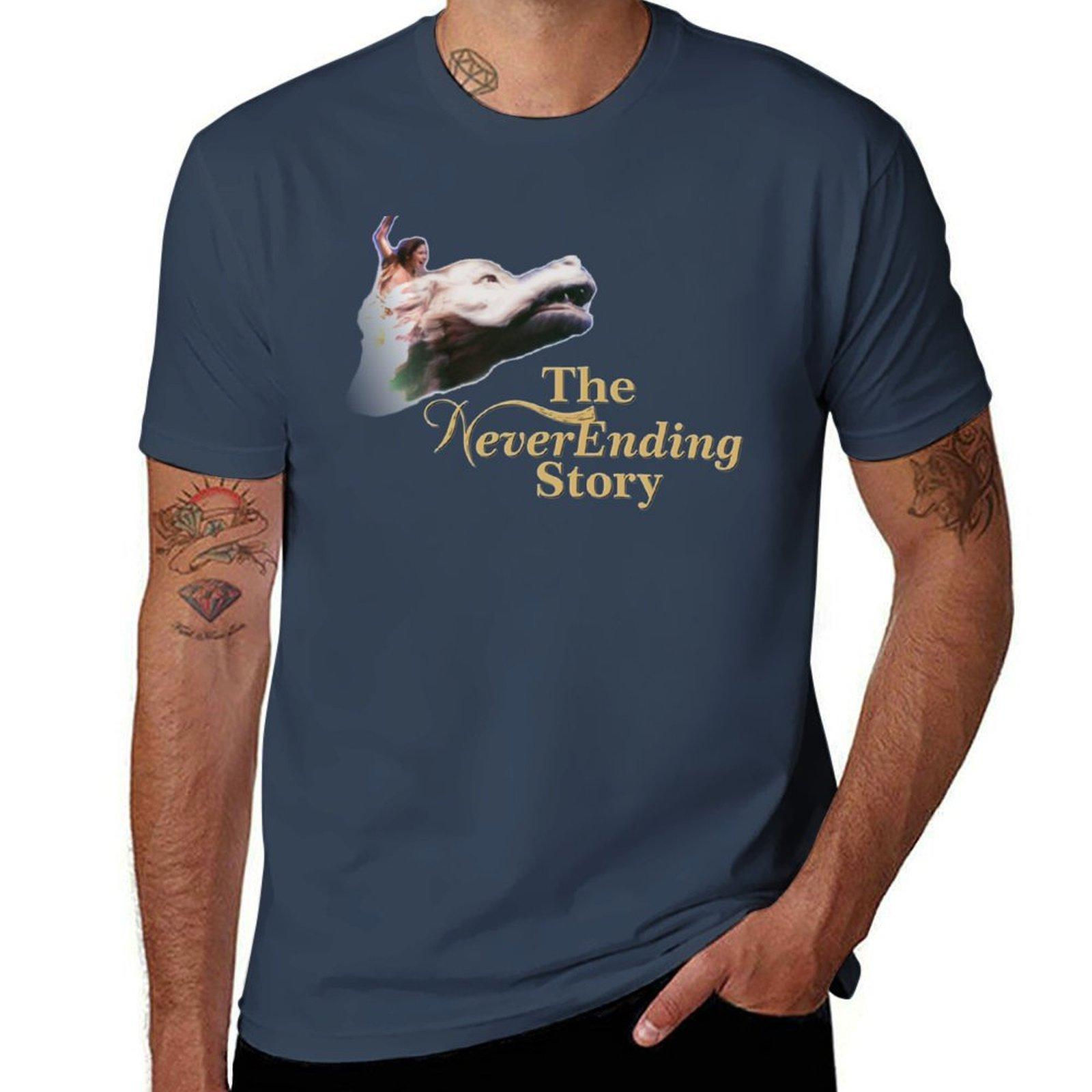 Neverending Story Tshirt Work Basic Short Sleeve Top S