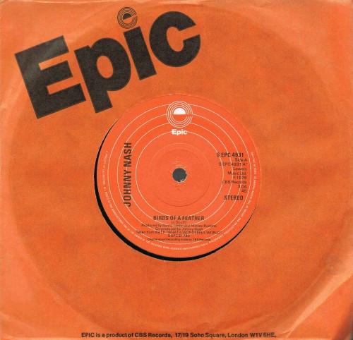 

7inch Record JOHNNY NASH - Birds Of A Feather SEPC4931 Epic 1977 UK Reggae, Ska & Dub Used