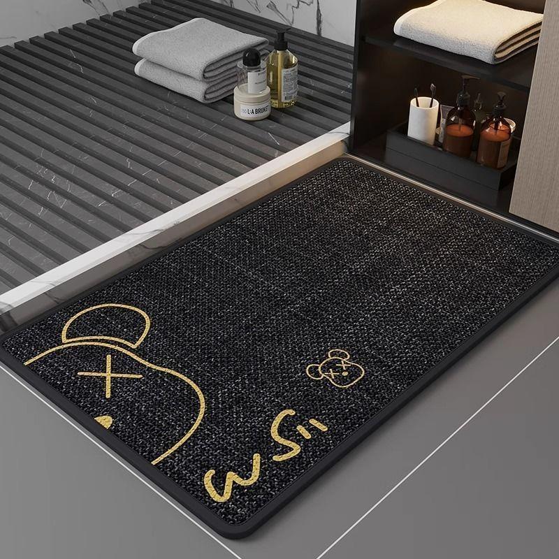 quick-drying bathroom absorbent floor mat at the door, non-slip