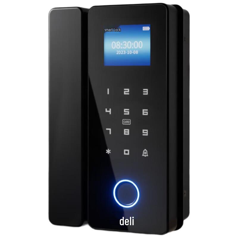 Deli Smart Glass Door Fingerprint Lock with Access Control