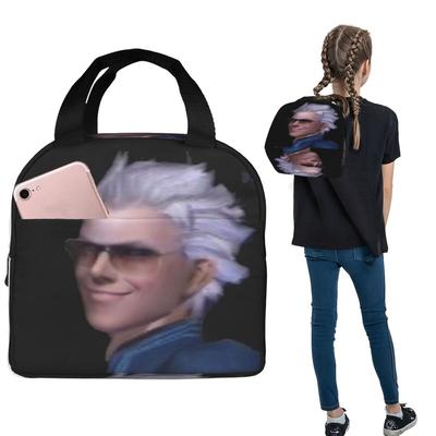 Vergil From The Devil May Cry Series Insulated Lunch Bag for Women Kids Portable Food Boxes Thermal Lunch Box Tote