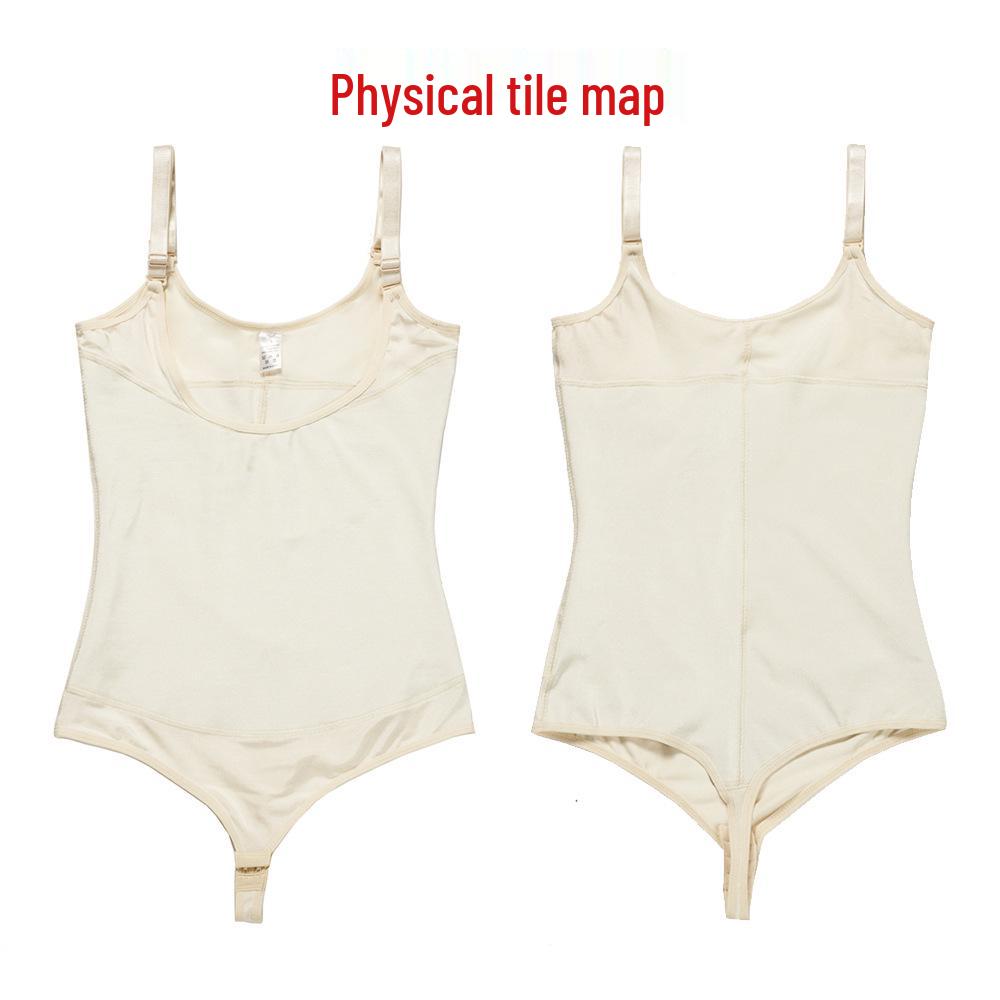 Latex Rubber Crotchless Bodysuit with Abdomen Control and Butt Lift