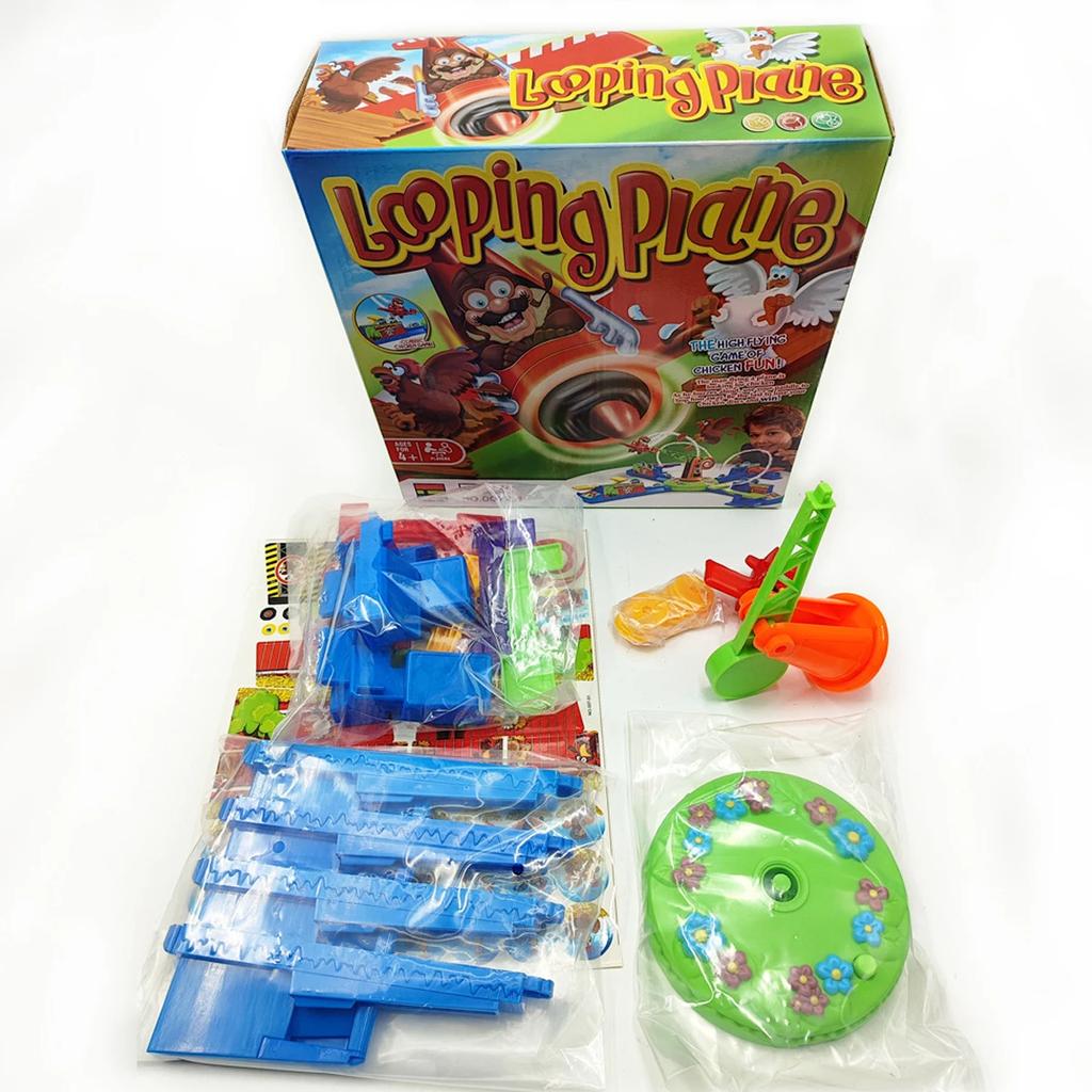 Hot Looping Louie Spinning Plane Chicken Stealing Game Parent Child Interactive Puzzle Board Game Party Game Toys For Children