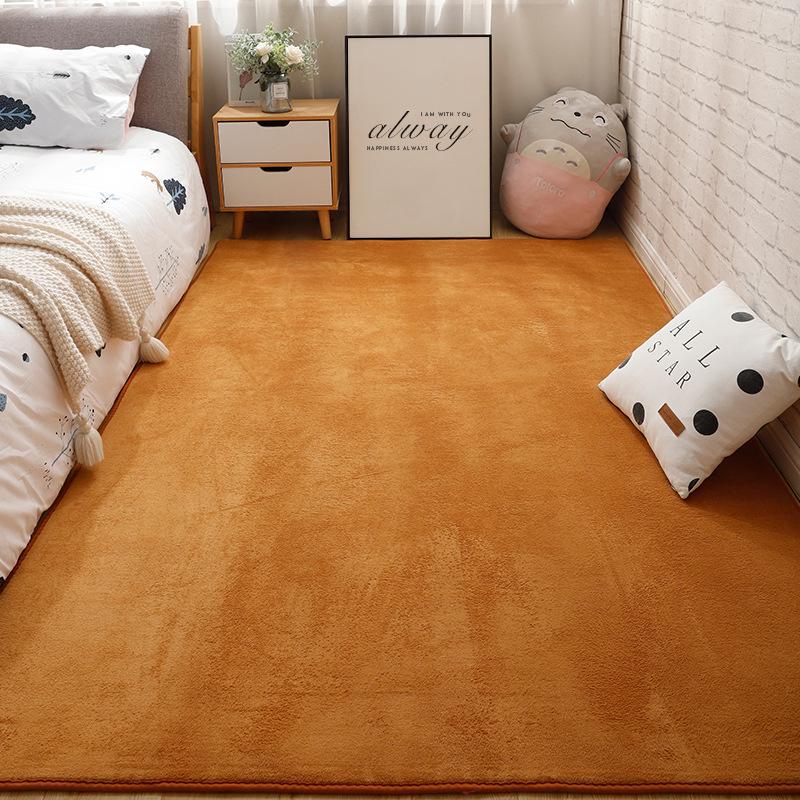 Soft Coral Fleece Carpet for Bedroom and Living Room - Full Coverage and Comfortable