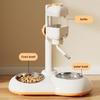 Dog Feeder Puppy Food Water Bowl Double Bowl Height Adjustable Large Capacity